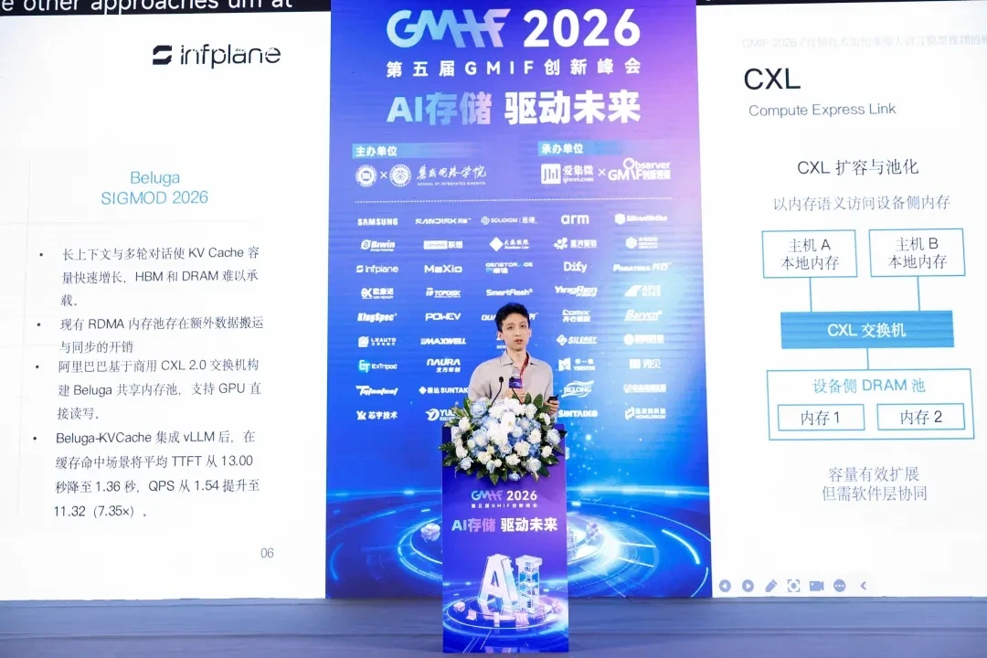 熊巍在报告中探讨前沿存储技术与下一代存算架构